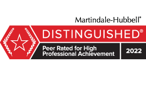 Martindale-Hubbell BV Distinguished Peer Rating 2022 - Laurie Saltzgiver